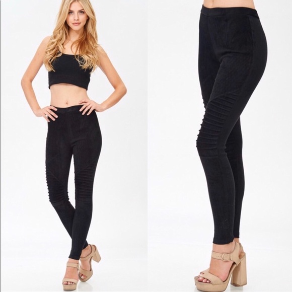 ❤️Italian suede moto leggings - Picture 6 of 8